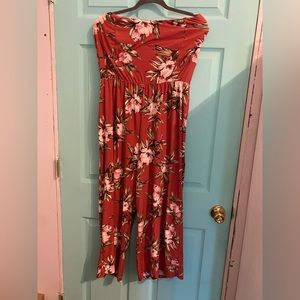 Floral Jumpsuit 3x fits like 1x
